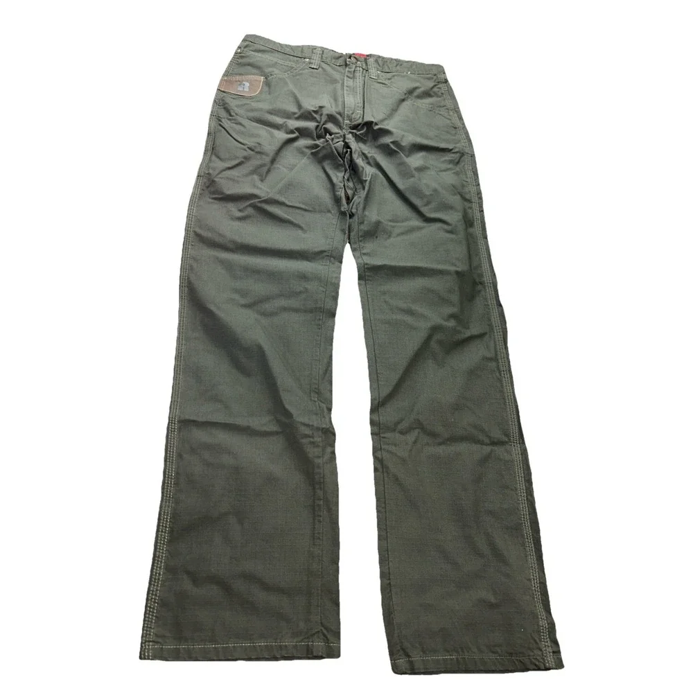 Wrangler Riggs Technician Pants 34x34 Mens Relaxed Fit Dark Green NWT